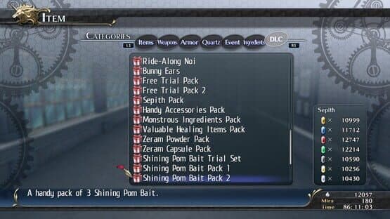 The Legend of Heroes: Trails of Cold Steel - Shining Pom Bait Pack 2 — image 1